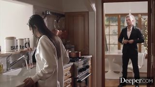 Парочка ругается и мирится с помощью чувственного секса