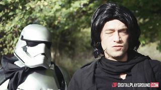 Лесбийская  сцена из фантастической порно пародии Звездные войны